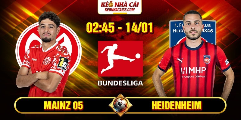 Soi Kèo Mainz 05 Vs Heidenheim 2h45 14/1 - Bundesliga 1 Soi Kèo Mainz 05 Vs Heidenheim 2h45 14/1 - Bundesliga